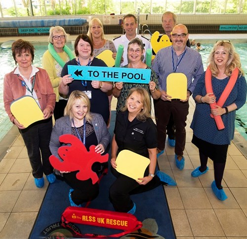 Members of Dementia Friendly Richmondshire at their Richmond Pool launch