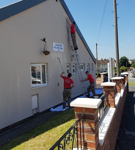 Colburn Town Hall clean up