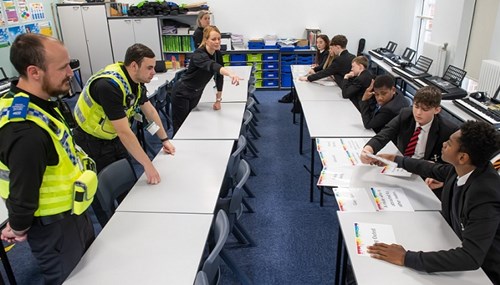 Risedale School pupils learning about hate crime