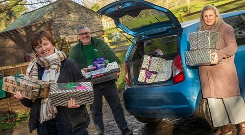 Christmas gifts given to the council for the homeless