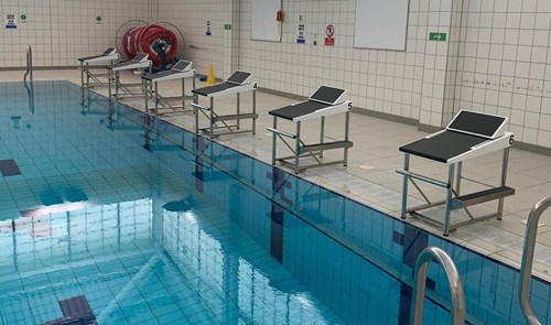 Swimming blocks for Richmond Dales Swimming Club