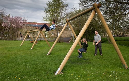 New swings in Hunton village