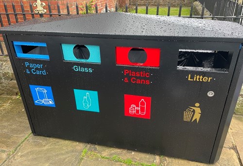 New recycling bins