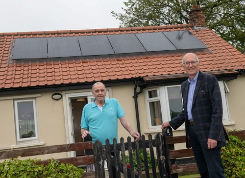 Councillor Wicks with John Turner of Scorton