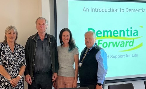 Dementia awareness training session for taxi drivers