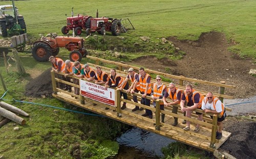 Getting ready for the Hunton Steam gathering