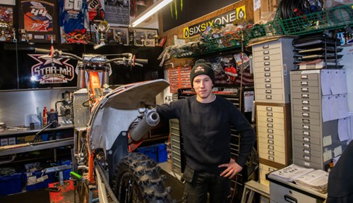 Carl Harris, Apprentice at Star MX in Catterick